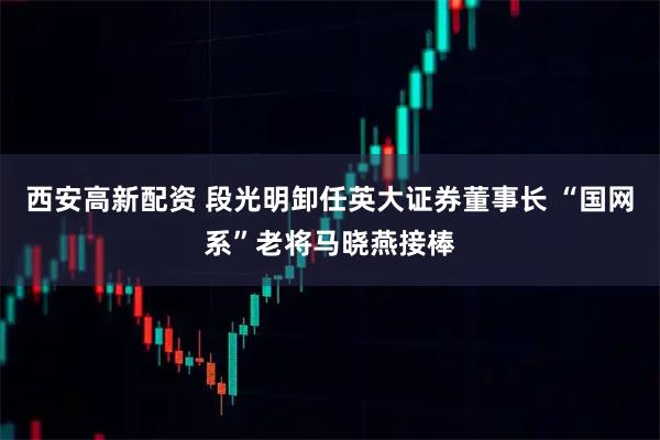 西安高新配资 段光明卸任英大证券董事长 “国网系”老将马晓燕接棒