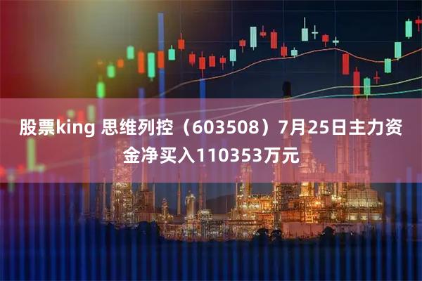 股票king 思维列控（603508）7月25日主力资金净买入110353万元