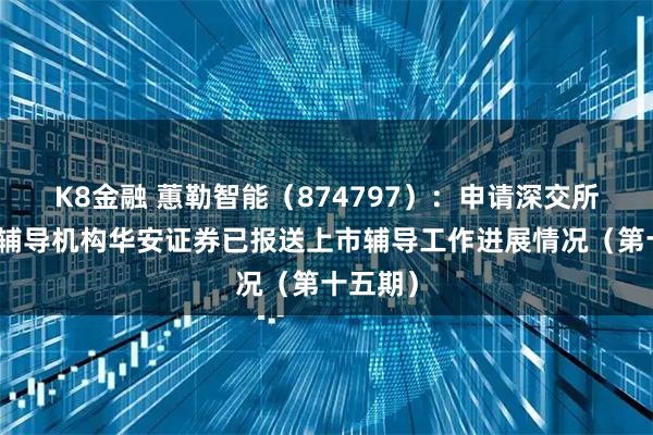 K8金融 蕙勒智能(874797):申请深交所上市,辅导机构华安证券已报送上市辅导工作进展情况(第十五期)